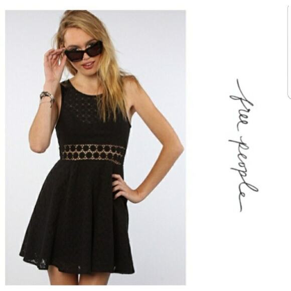 Free People Daisy Waist Dress (Black) ASO Taylor Swift Sz 2 EUC - Picture 4 of 12